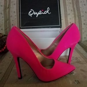 Qupid Hot Pink heels